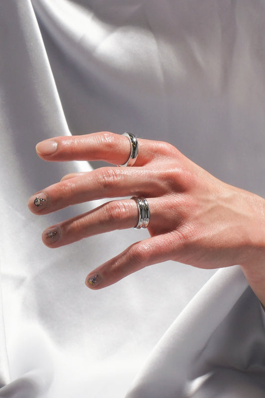 gold, silver, rose-gold