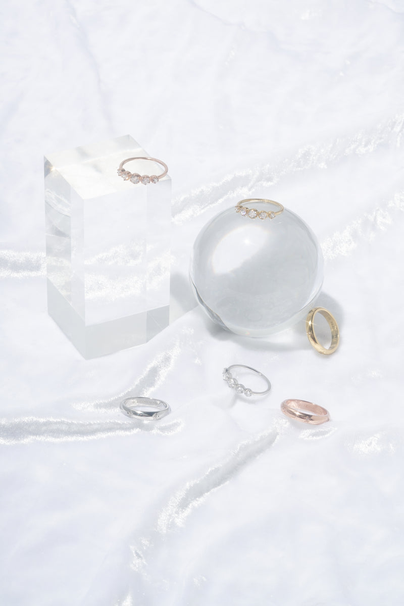 gold, silver, rose-gold