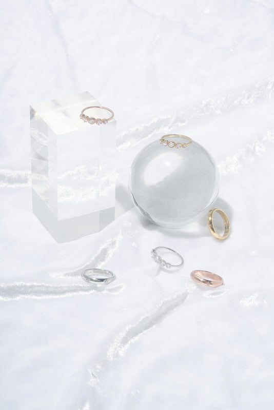 gold, silver, rose-gold