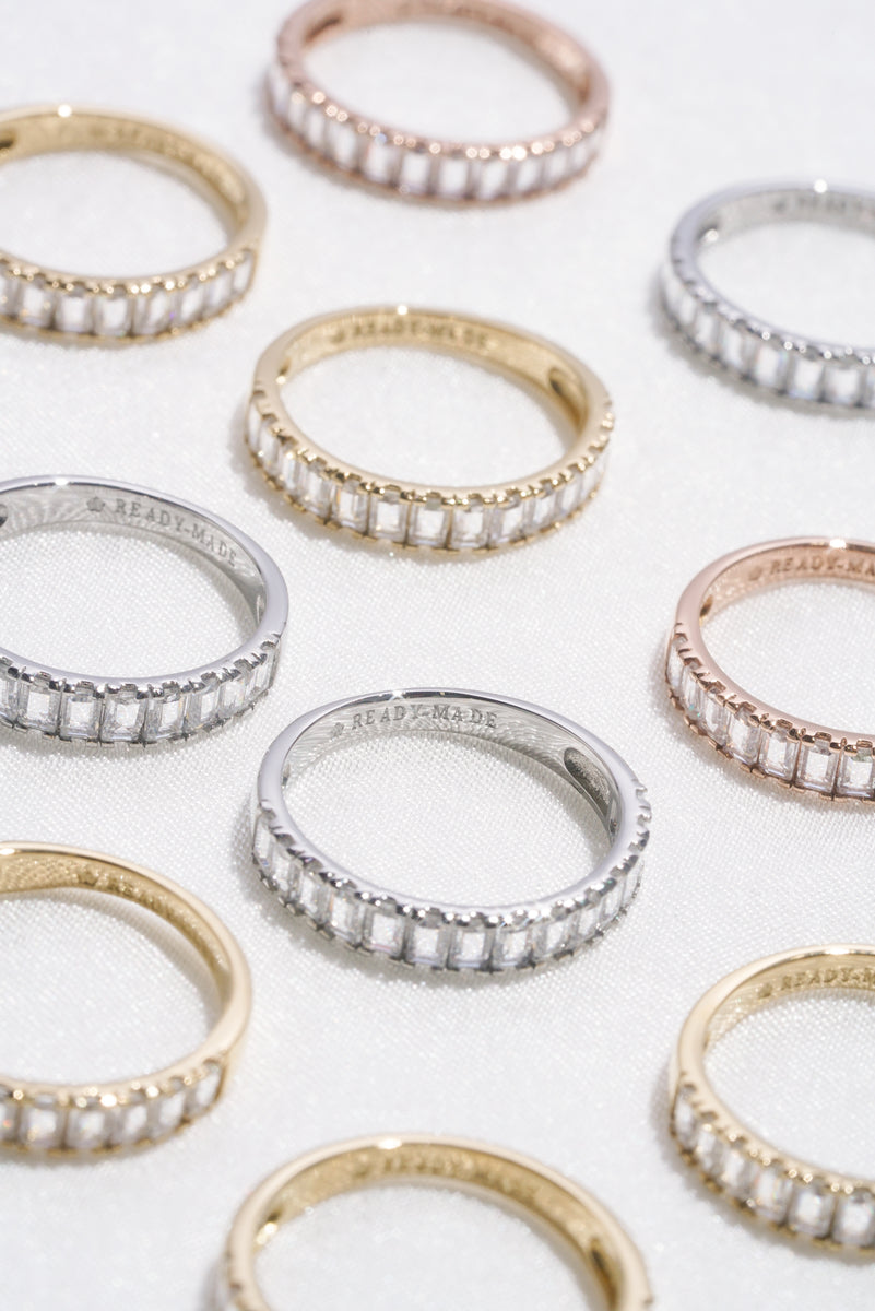 gold, silver, rose-gold