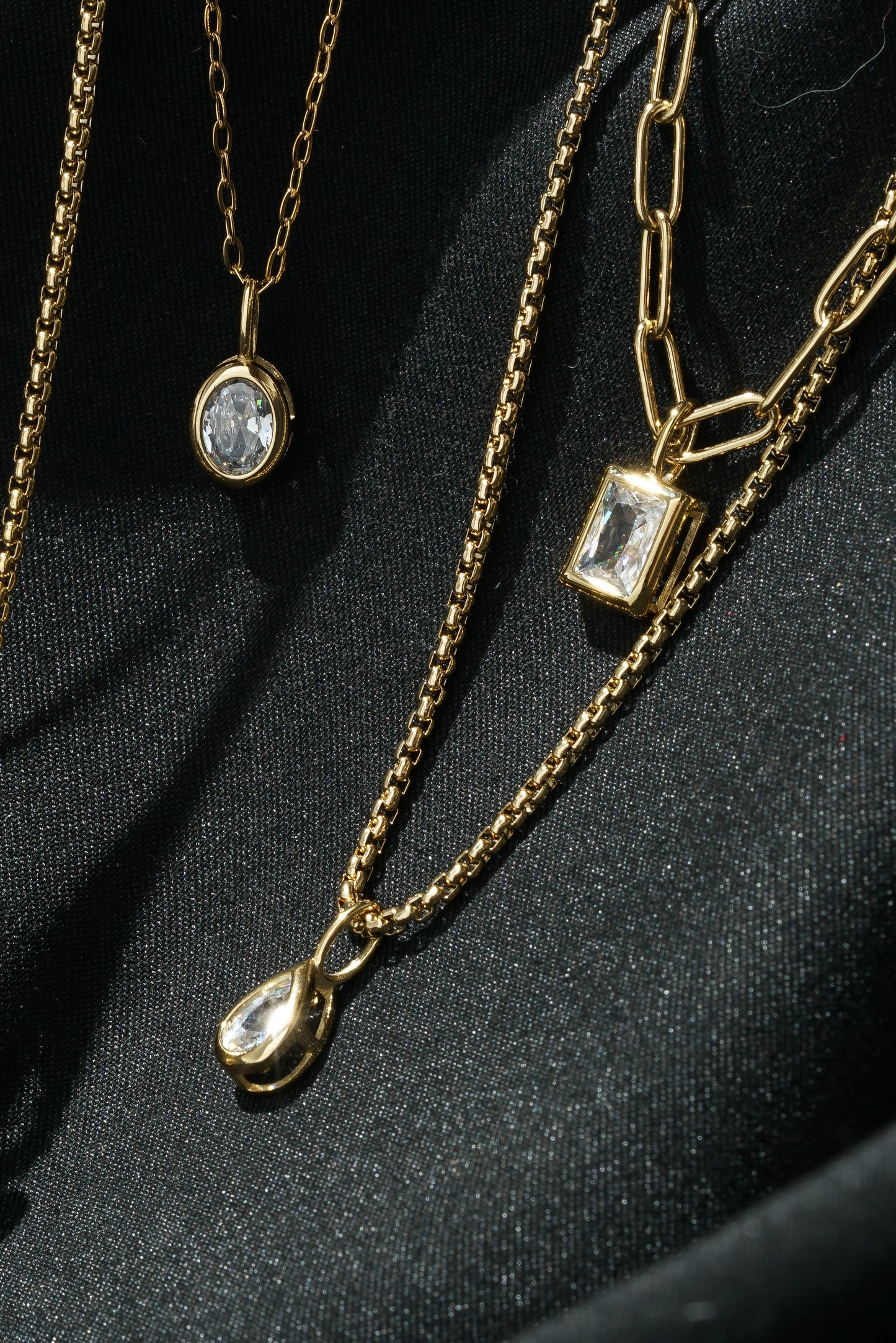 Teardrop Bezel Pendant - (Single)